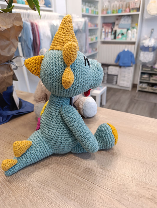 Amigurumi Dinosaurio Viajero