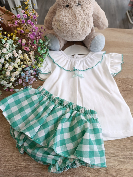Conjunto Vichy Verde