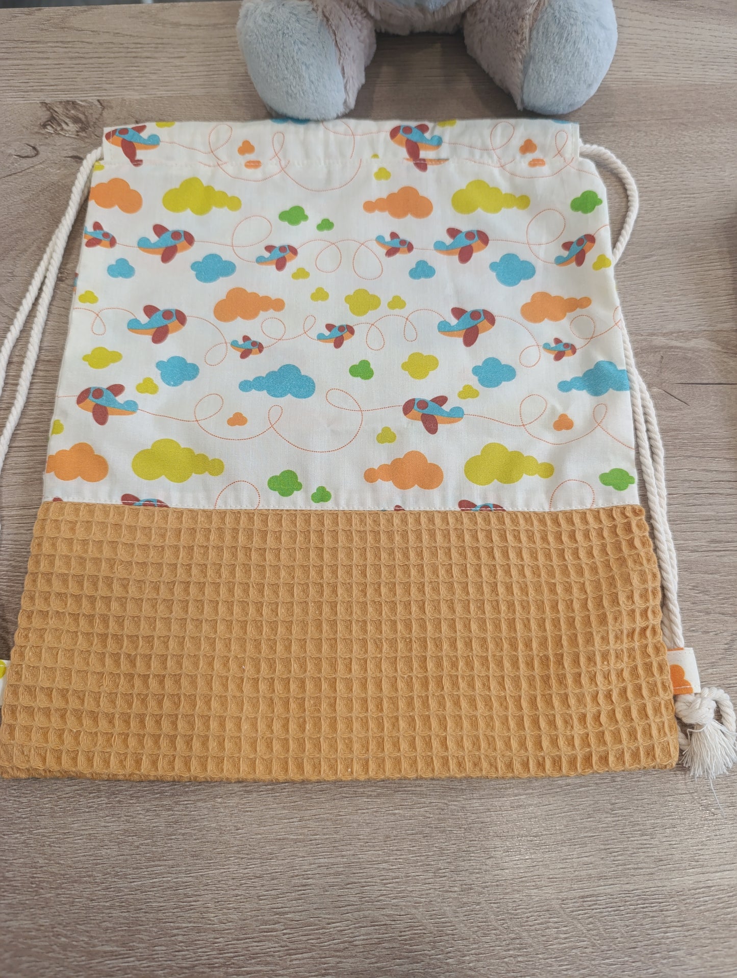 Mochila y Toalla Gofre Personalizados