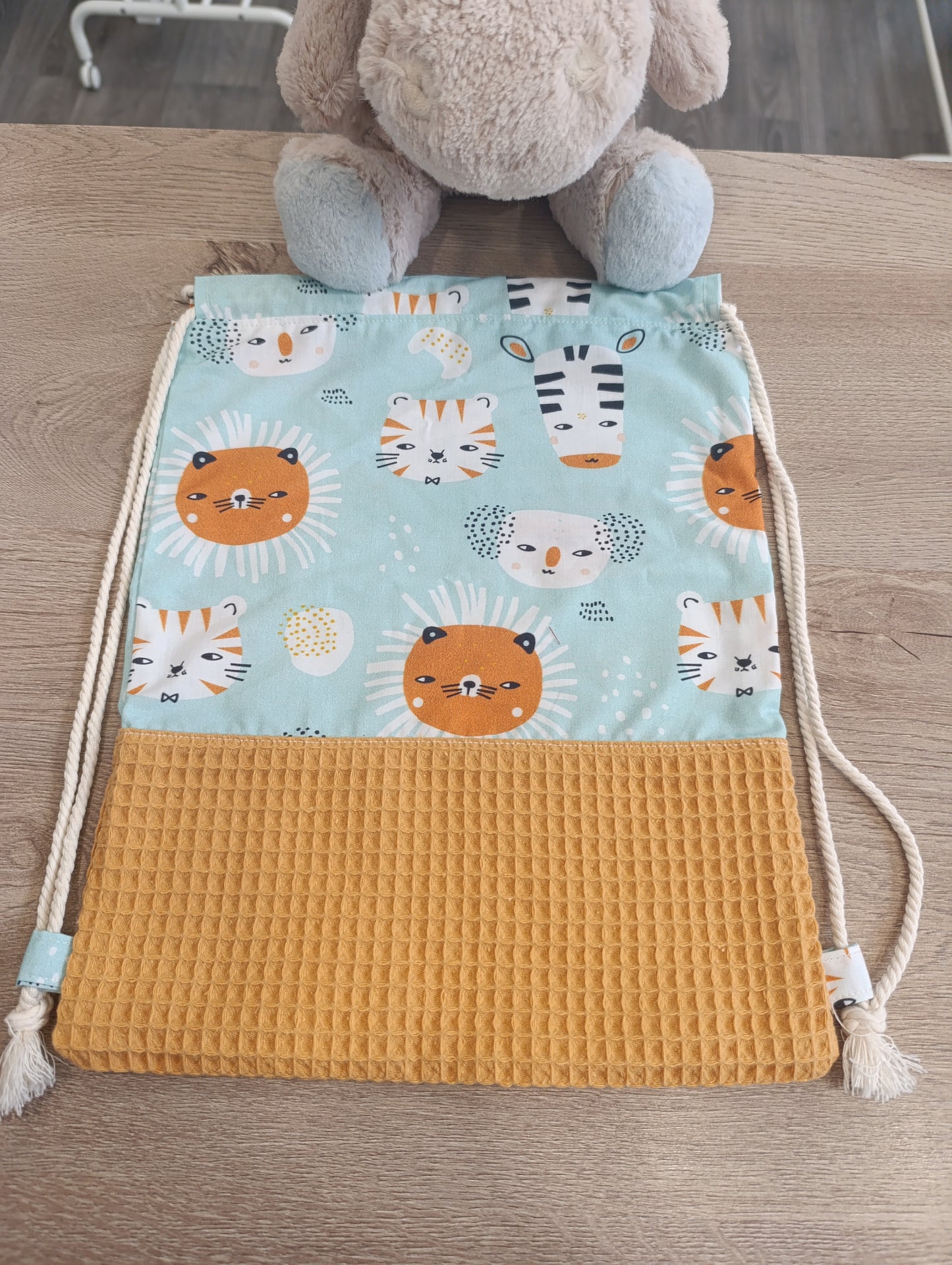 Mochila y Toalla Gofre Personalizados