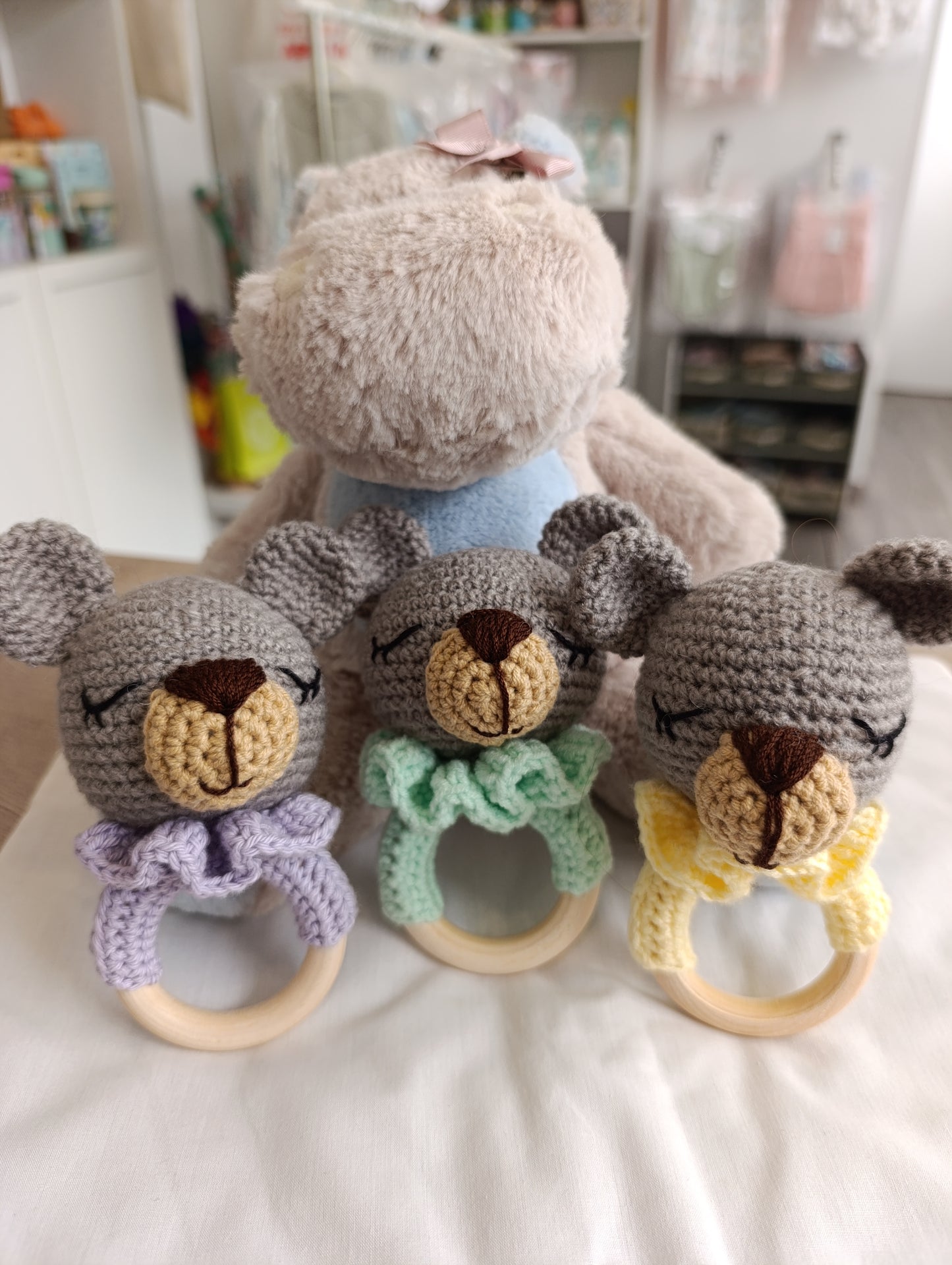 Sonajero Amigurumi Oso