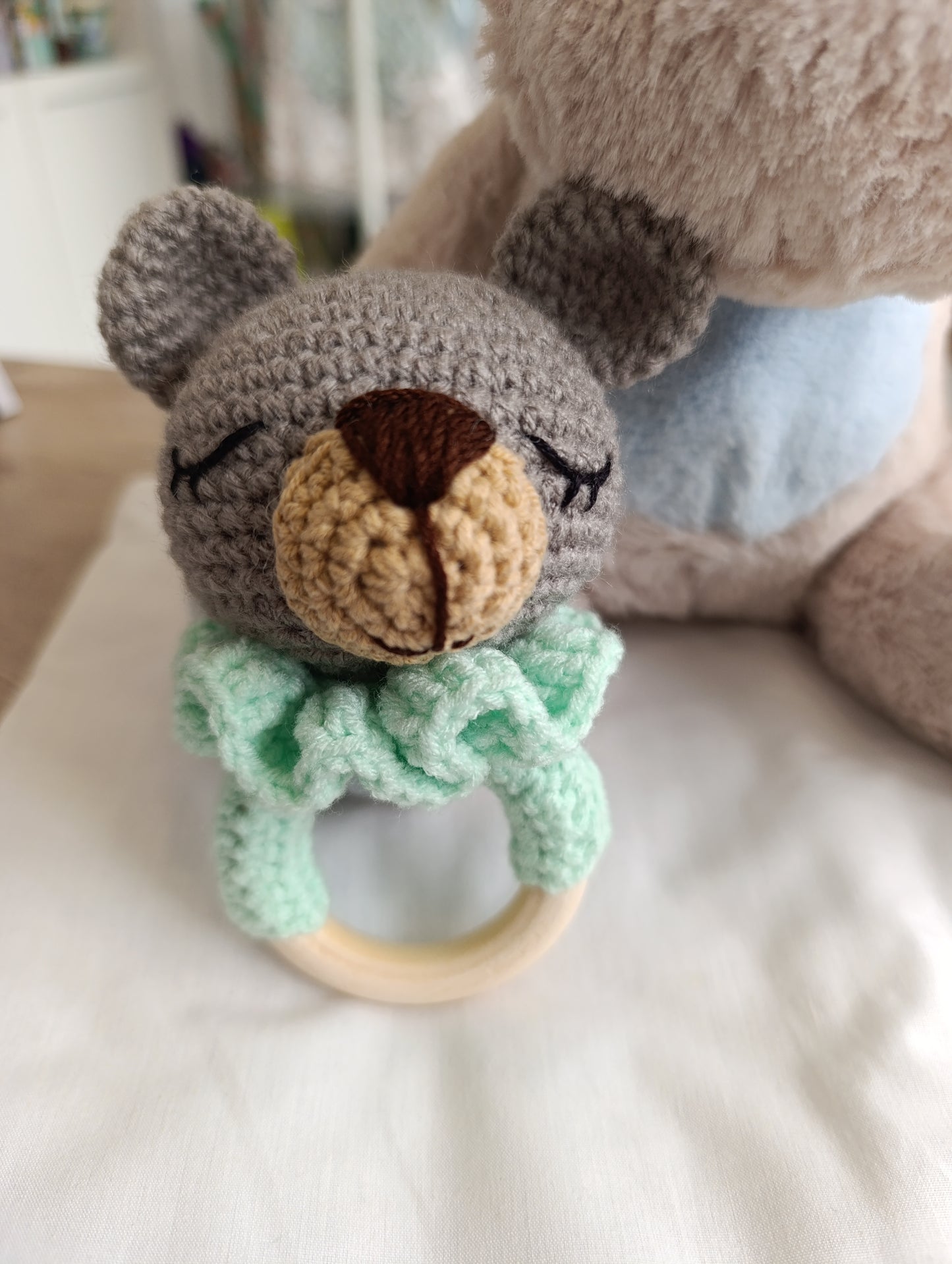 Sonajero Amigurumi Oso