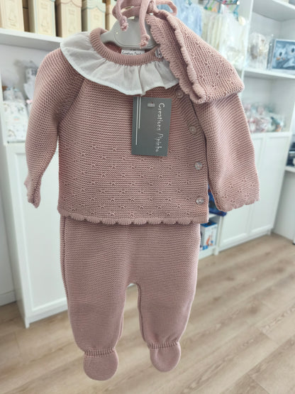 Conjunto Polaina y Capota Lanita