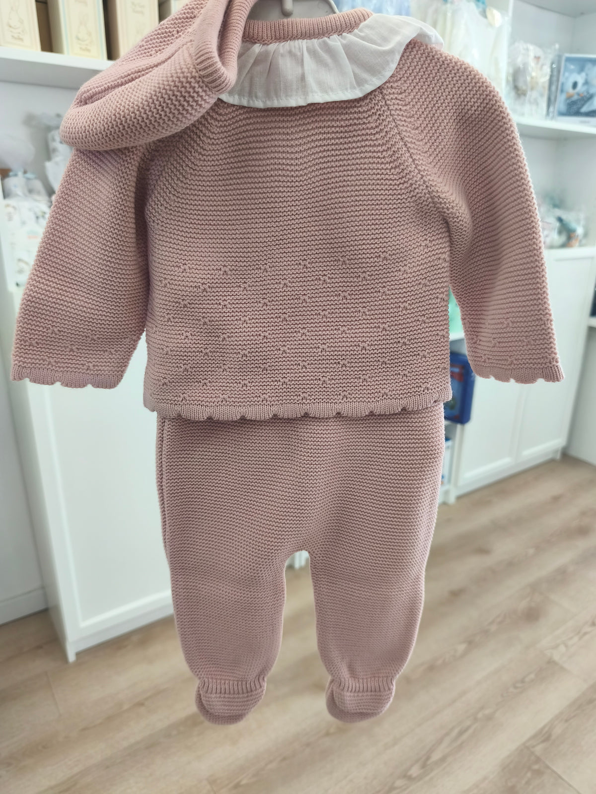 Conjunto Polaina y Capota Lanita