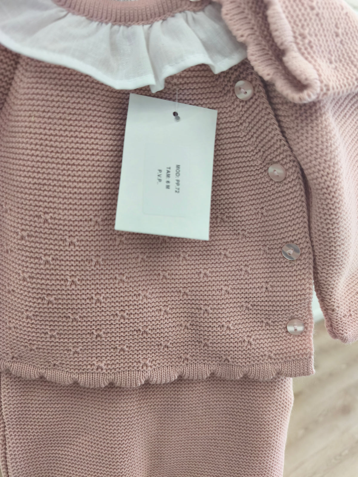 Conjunto Polaina y Capota Lanita