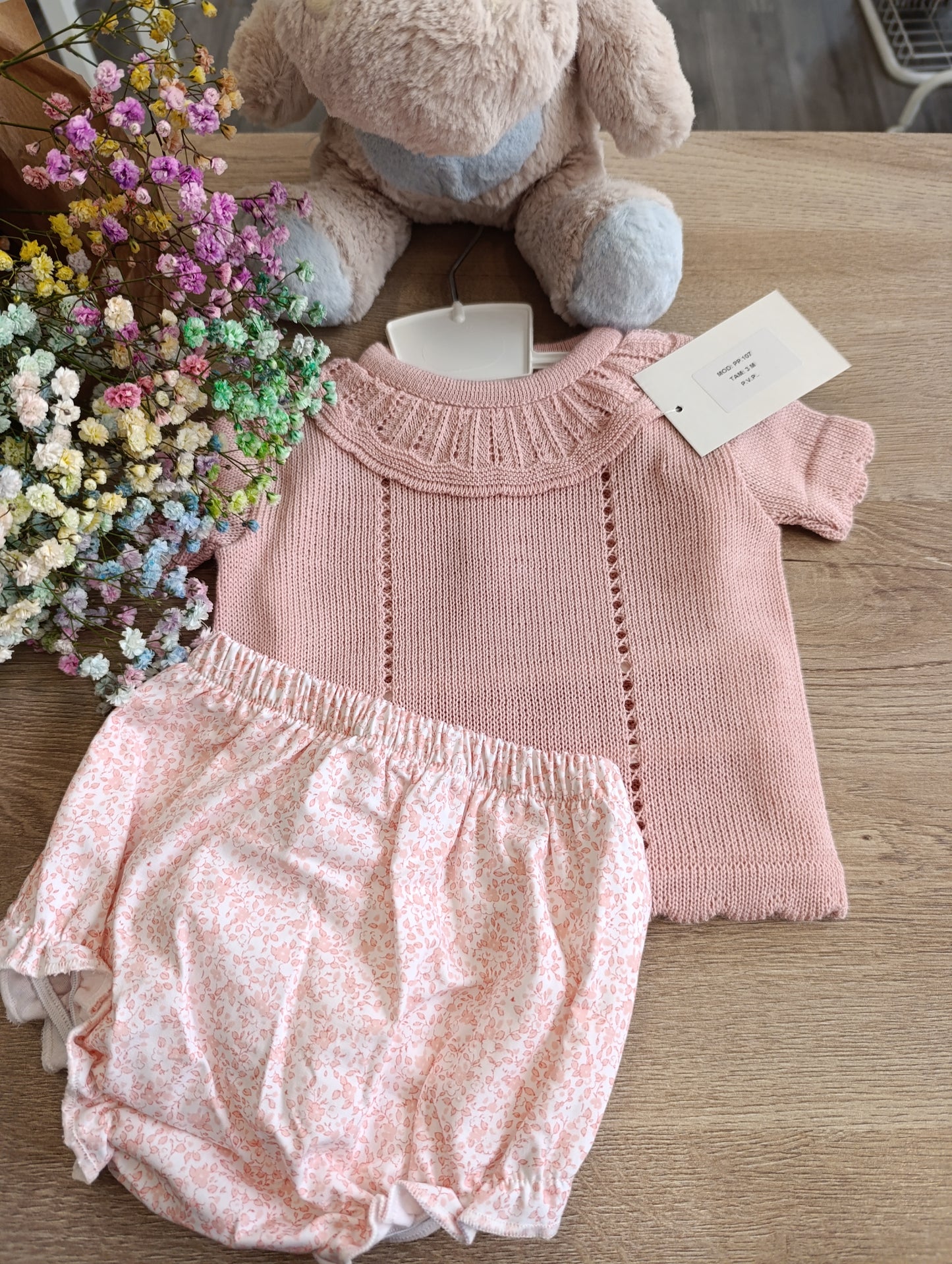 Conjunto Rosa Empolvado