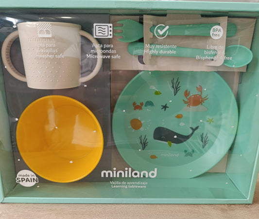 Vajilla aprendizaje Miniland Ballena