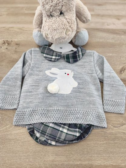 Conjunto Conejito Gris