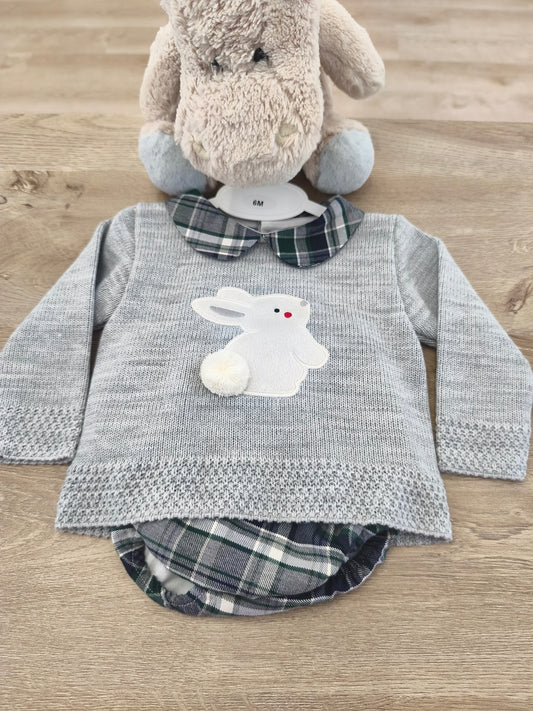 Conjunto Conejito Gris