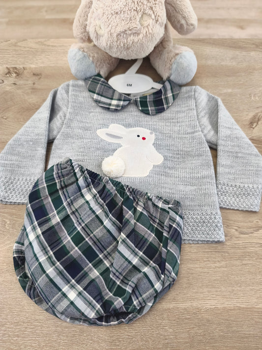 Conjunto Conejito Gris
