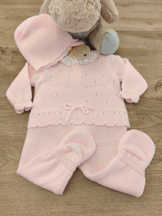 Conjunto Polaina + Capota Lanita