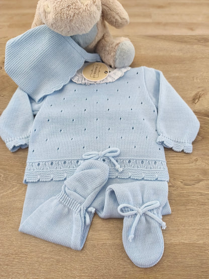 Conjunto Polaina + Capota Lanita