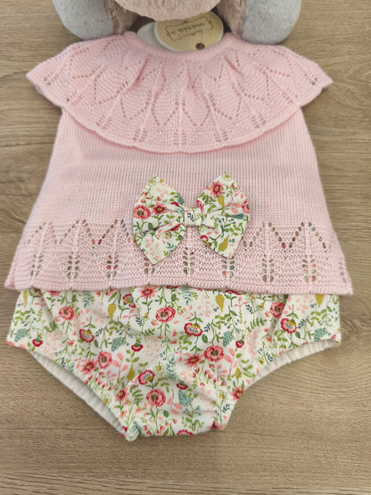 Conjunto lazo floral