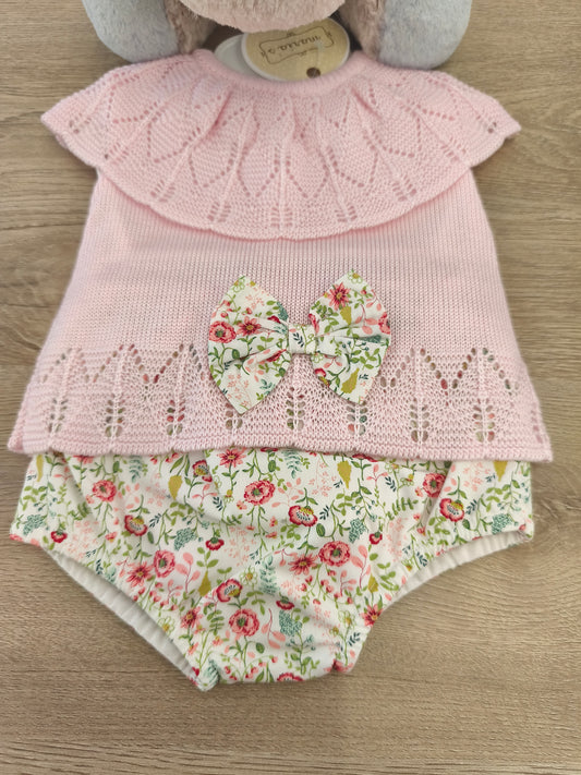 Conjunto lazo floral