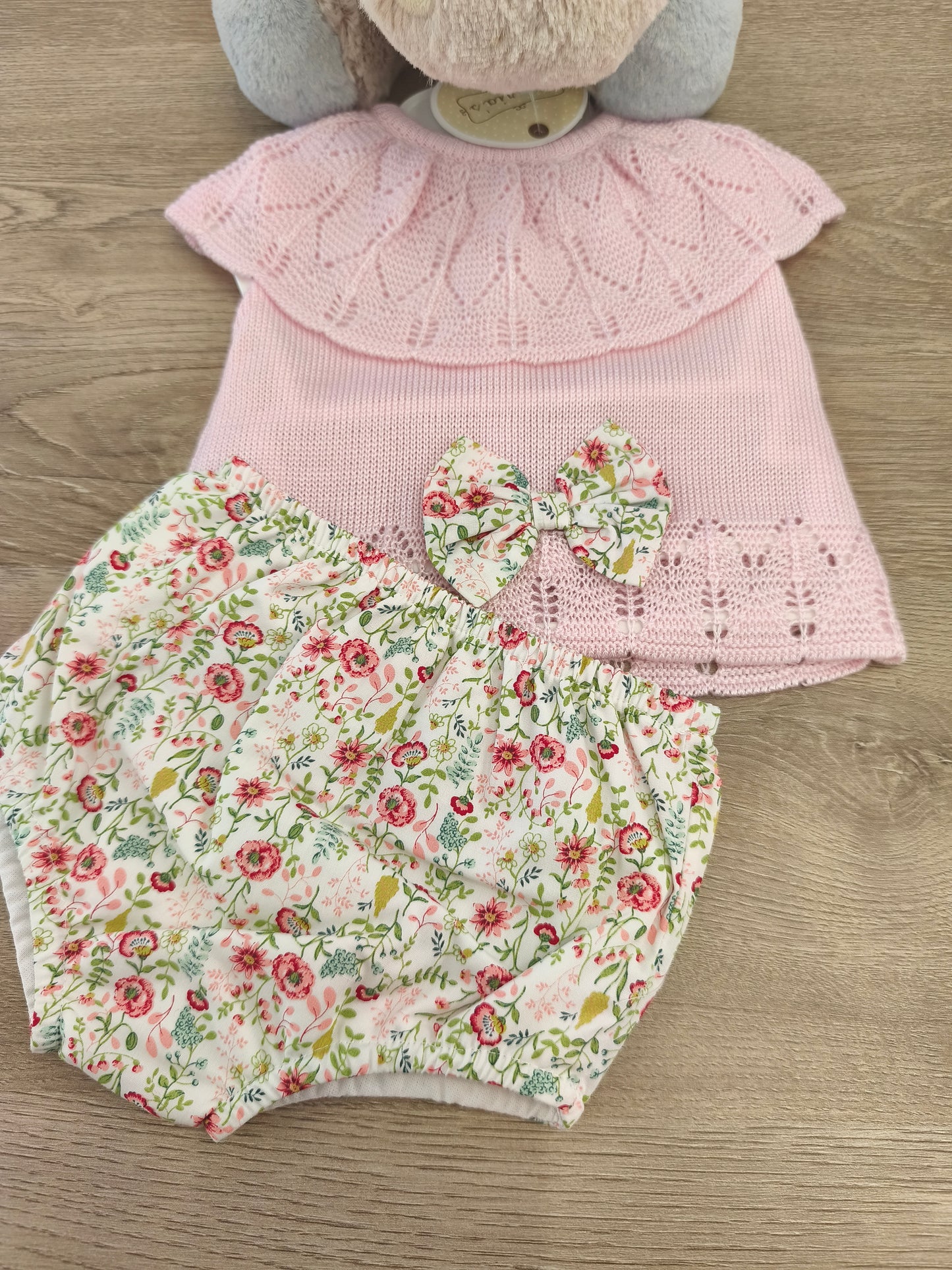 Conjunto lazo floral