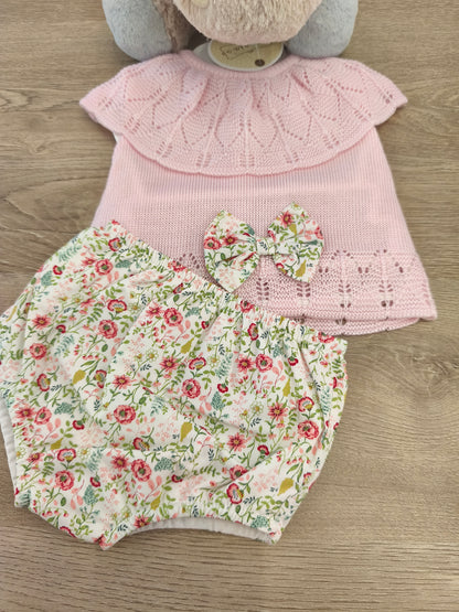 Conjunto lazo floral