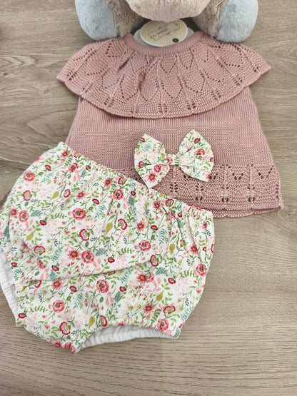 Conjunto lazo floral